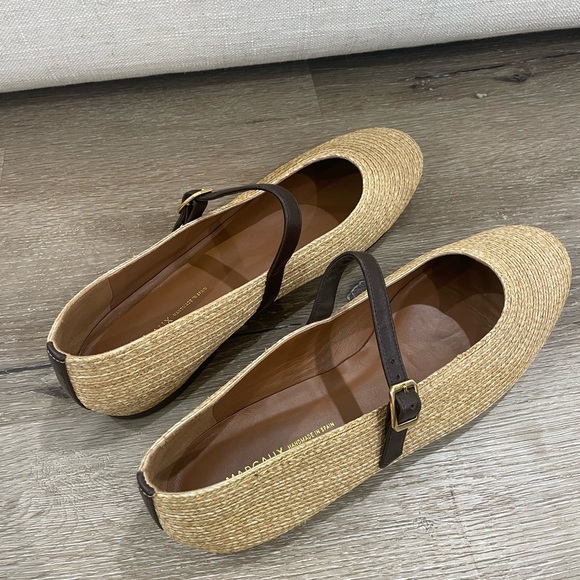 Margaux The Demi Jane Flats in Natural Raffia Woven - Picture 9 of 16